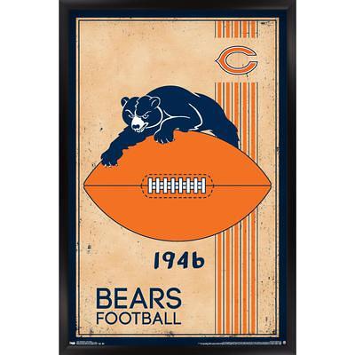 Cincinnati Bengals 34.25'' x 35'' Framed Retro Logo Poster