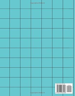 Graph Paper Notebook: 1/2 inch squares: 100 pagess Large Print 8.5x11  (Paperback)