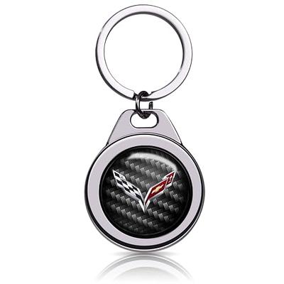 XIGRALUCK Car Logo Key Chain for Corvette 3D Chrome Metal Alloy Keychain  Gifts Fit Car Keyring Accessories Black - Yahoo Shopping