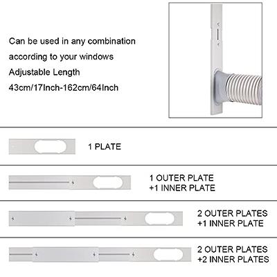  HTBHHDZ Portable Air Conditioner Window Vent Kit 5.9 Inches/15  cm Diameter Exhaust Hose for AC Window Vent Kit,Adjustable Length Window  Seal Panel for Sliding Horizontal Or Vertical Window : Home 