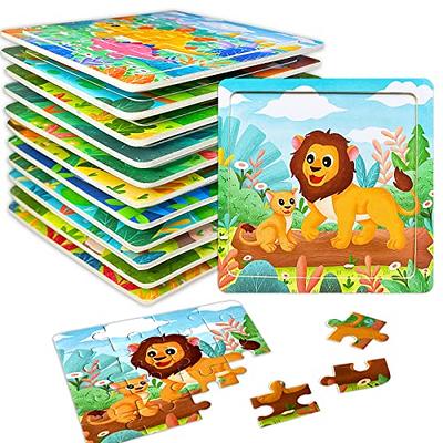 Wooden Jigsaw Puzzles Set for Kids Age 3-5 Year Old Animals Preschool  Puzzles for Toddler Children Learning Educational Puzzles Toys for Boy and  Girl 