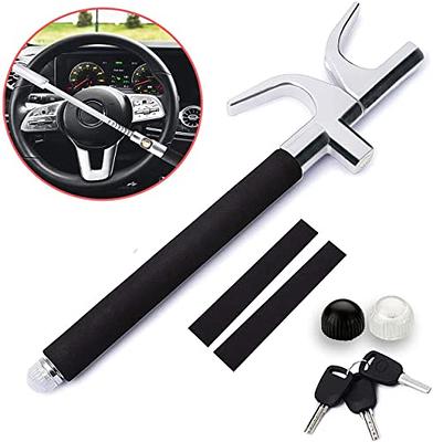 SteerLock Anti-Theft Steering Wheel Lock with Sturdy Steel Bar for