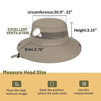  Outdoor Kids Sun Hat Boys Sun Hat Girls Beach Hat UPF 50+  Kids Bucket Hat Wide Brim Kids Fishing Safari Hat Army Green 5-13T