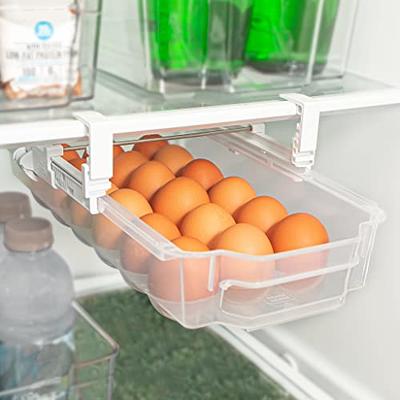 Smart Design Set of 18 Clear Refrigerator & Freezer Organization Bins