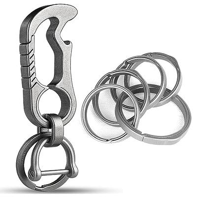  TISUR Swivel Key Ring Clips for Keychains, 360