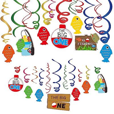 30Ct Gone Fishing Birthday Party Hanging Swirl Decorations, Fishing Theme  The Big One Baby First 1st Birthay Party Supplies, Colorful Fish Swirl  Celling Decorations Little Fisherman Baby Shower Decor - Yahoo Shopping