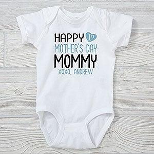 Happy First Mother's Day Personalized Baby Bodysuit - Infant 18