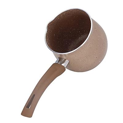 10cm Mini Milk Pot, Nonstick Small Butter Sugar Melting Pot with Pour Spout  for Melted Butter Milk Steaming Milk Frothing Latte Art(Brown) - Yahoo  Shopping