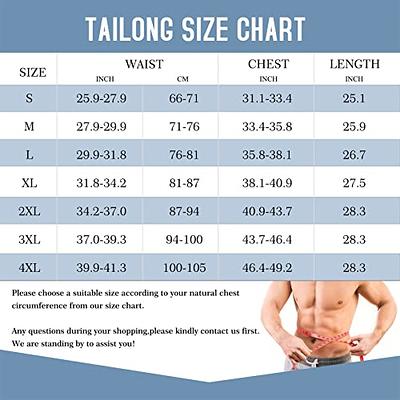  TAILONG Men Compression Shirt for Body Slimming Tank