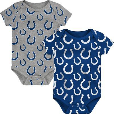 Newborn & Infant Royal/White/Heather Gray Indianapolis Colts Three-Pack  Eat, Sleep & Drool Retro Bodysuit Set