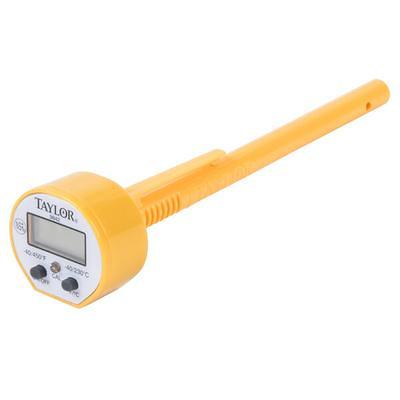 Hubert Digital Probe Pocket Thermometer QuickTip Yellow Plastic - 3L Stem