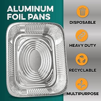 WANBAO 50 Pack Aluminum Pans Mini Loaf Pans Disposable Aluminum Foil 2lb  for Baking, Food Storage & Takeout, 8.5 X 4.5 X 2.5