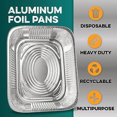 Juvale 20 Pack Half Size Aluminum Pans with Lids, 9x13 Tin Food Storage  Trays for Baking, Catering, Table, Food