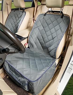 Universal 23 in. x 1 in. x 47 in. Fit Luxury Front Seat Cushions with  Leatherette Trim for Cars, Trucks, SUVs or Vans