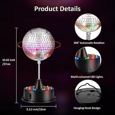  Mirror Disco Ball, Stage Lightning Effect Ball with Hanging  Ring for DJ Club Stage Bar Party, Wedding Decoration (Gold - 12 inch) :  Musical Instruments