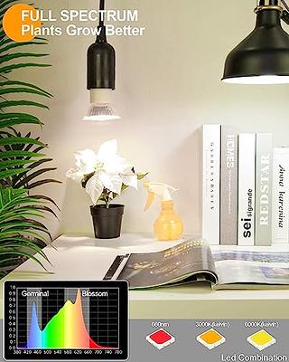 DOMMIA Plant Light for Indoor Plants, Full Spectrum LED Grow Light Bulb,  Warmwhite Indoor Plant Lights