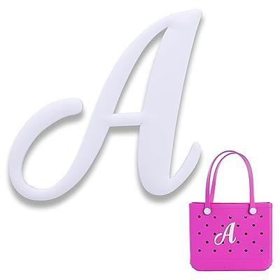 TEYOUYI Decorative Alphabet Lettering Accessories Compatible with Bogg Bags,Charm Inserts for Bogg Bag,Personalize Your Tote Bag with Alphabet