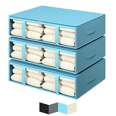 StorageRight Storage Bins Clothes Storage, Foldable Blanket Storage Bags,  Under Bed Storage Containers for Organizing, Clothing, Bedroom, Comforter