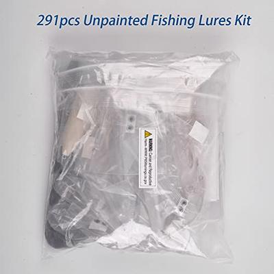  Unpainted Fishing Lures Kit - 280PCS Blank Hard