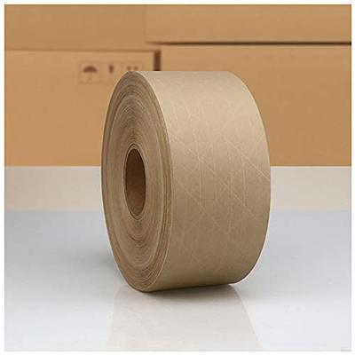 MUNBYN 2 Rolls Brown Packing Tape, 2 inch 7 Mil Thick Kraft Heavy Duty Paper Tape, 110 Yard Writable Non-Coated Surface for Marking, Sealing Box