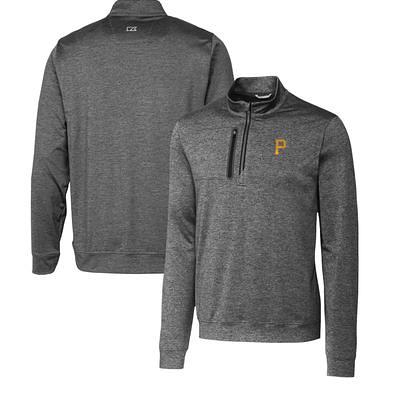 Las Vegas Raiders Cutter & Buck Stealth Heathered Big & Tall Throwback Logo  Quarter-Zip Pullover Top - Steel