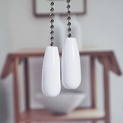 Ceiling Fan Pull Chain Extension White Wooden Pendant Pull Chain