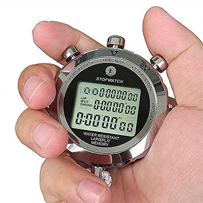 Luminous Stopwatch - Digital Stopwatch Timer with Lanyard, Countdown Sports  Stopwatch Handheld Stop Watches with Alarm & Calendar, Shockproof