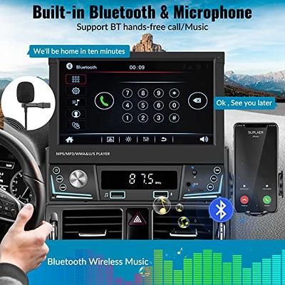 1DIN Autoradio Bluetooth 5 Zoll Touchscreen MP5 Player Doppel USB Mirror  Link