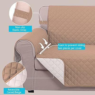 Reversible Sofa Cover Couch Cover For Dogs With Elastic Straps Water  Resistant Furniture Protector For Pets Couch Cover