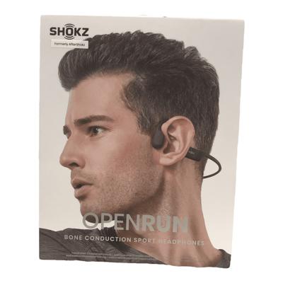 SHOKZ OpenRun Bone-Conduction Open-Ear Sport Headphones with Microphones in  Blue S803-ST-BL-US - The Home Depot