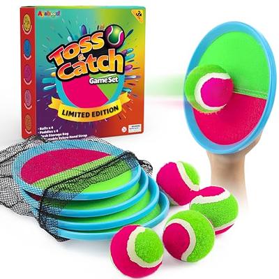 3 Sets Toss and Catch Ball Game Set Outdoor Ball Paddle Game - 6