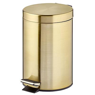 mDesign Step Trash Can, Gallon Garbage Bin, Removable Liner Bucket