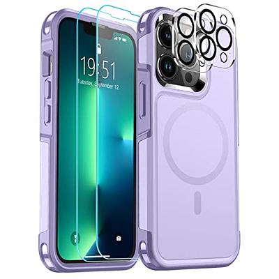 Compatible with iPhone 15 Pro Max Case, [Dustproof Design] Full-Body Rugged  Shockproof Hard Phone Case with Built-in 9H Tempered Glass Screen and 2X