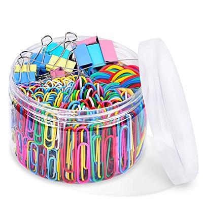 Mr. Pen- Assorted Colored Binder Clips, Paper Clips, Rubber Bands