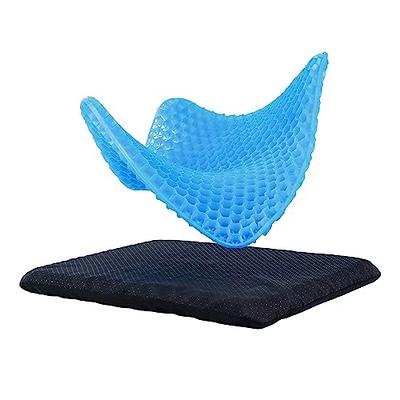 KENNISI Seat Cushion – Non-Slip Orthopedic Gel & Memory Foam Coccyx Cushion  for Tailbone Pain – Car Seat Cushion (Blue, 1-pc) - Yahoo Shopping