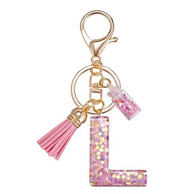 Purse Charm Keychain Letter Alphabet