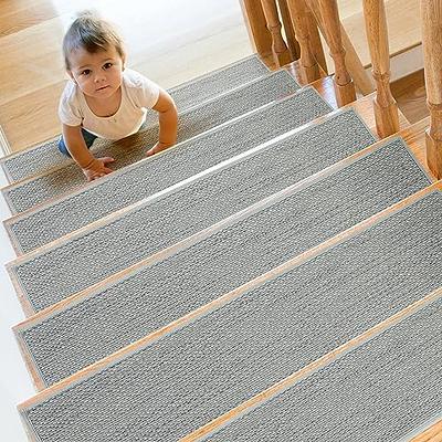 VEVOR Stair Treads Stairs Carpet Non Slip 9 x 28 Indoor Stair Runner for Wooden Steps Anti Slip Carpet Soft Edging Stair Rugs Mats for Kids Elders