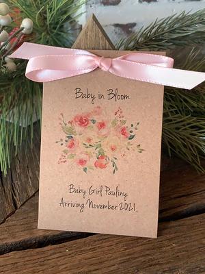 Baby in Bloom Wildflower Autumn Seed Packet Favors, Baby Shower Favor, With  Or Without Seeds