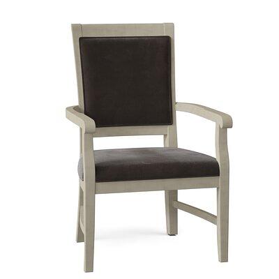 Pryor Upholstered King Louis Back Arm Chair Fairfield Chair Body Fabric:  9953 Mink, Frame Color: Rustic Portobello - Yahoo Shopping