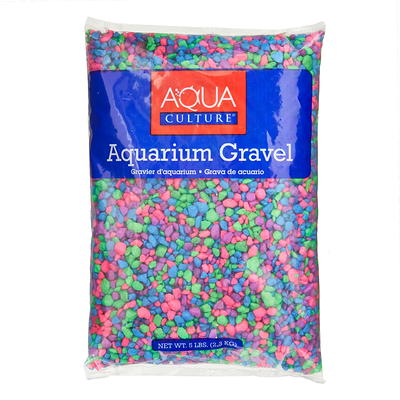 Aqua Culture Aquarium Gravel Mix, Neon Starry Night, 5-Pound 