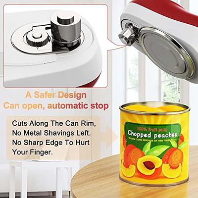  Electric Can Opener - Open the Cans in One Click, Handheld Automatic  Can Opener for Almost Size, Smooth Edge Food-Safe Electric Can Openers for  Chefs, Arthritis and Seniors, Best Kitchen Gadget 