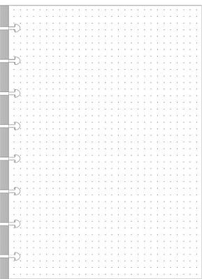 TUL Discbound Notebook Refill Pages, Letter Size, Graph Ruled, 50 Sheets,  White