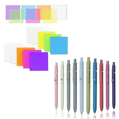 700 Pcs Transparent Sticky Notes, Cute Sticky Note Pads, Clear Bible Tabs  with Dual Tips Marker Pen, Aesthetic School Office Supplies for Bible Study