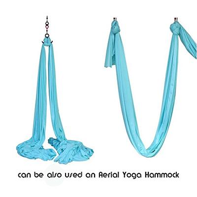 F.Life Aerial Silks Standard Kit Pilates Yoga Flying Swing Aerial Yoga  Hammock Silk Fabric for Yoga (10 yards of fabric)(Blue) - Yahoo Shopping