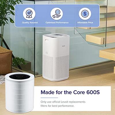 LEVOIT Core 300 Air Purifier Replacement Filter, Core 300-RF (Toxin  Absorber) & LV-H132-RF 2 Pack Replacement, 3-in-1 Nylon Pre, True HEPA