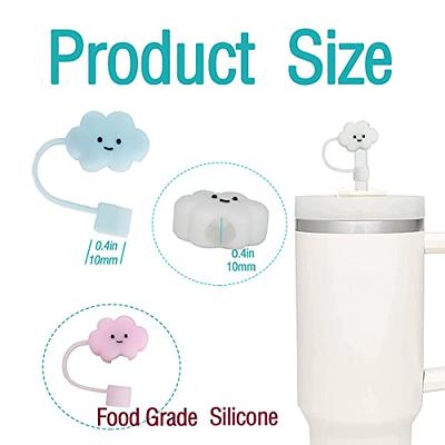10mm Cute Silicone Straw Cover Cap Topper Reusable Dust-proof
