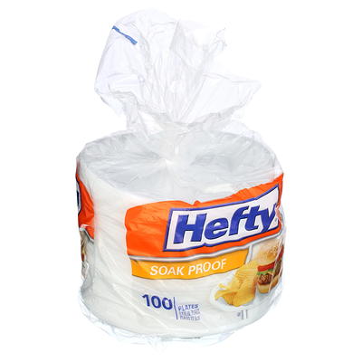 Hefty Everyday Soak Proof 9 Inch Foam Plates