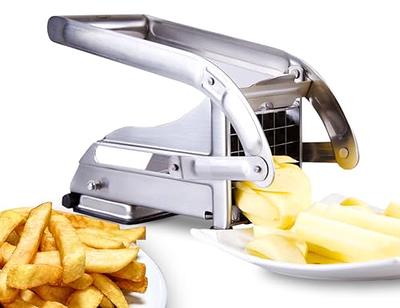 Xtremepowerus Commercial-Grade with 4-Stainless Steel Blades French Fries Fry and Veggie Cutter