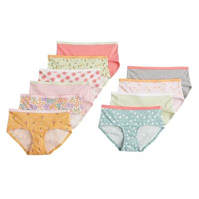 Fruit of the Loom Girls Assorted 100% Cotton Boy Short Underwear, 11 Pack  Panties (Little Girls & Big Girls)