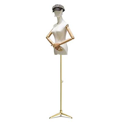 Male Mannequin Torso Dress Form Mannequin Body with Stand Solid Wood Arm,  73 Height Adjustable Clothing Manikin for Market Shop Window Display,  Detachable Shoe Holder & Pants Rack - Yahoo Shopping